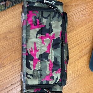 LUG Camouflage Pink and Green large trolly case